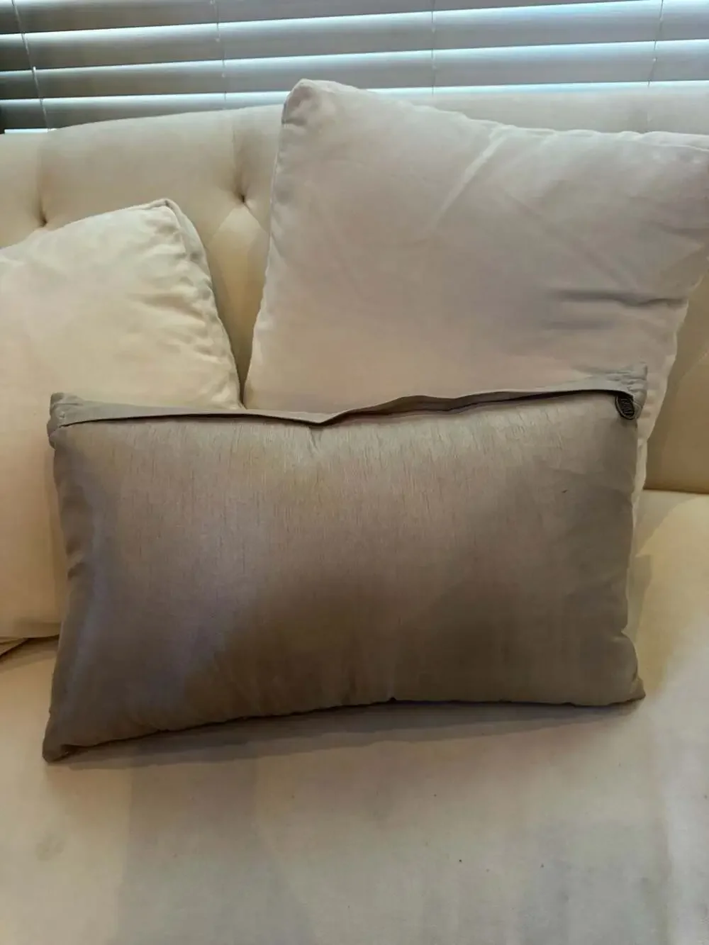 Pier 1 Imports Beaded and Sequined Lumbar Decorative Pillow 15x9